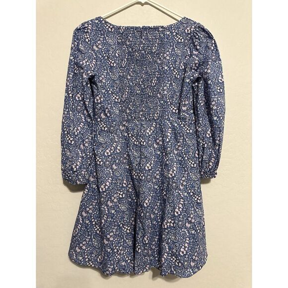 J.Crew Sweetheart Long-Sleeve Mini Dress in Liberty Bourton Bloom Fabric Size 8 - Picture 5 of 11